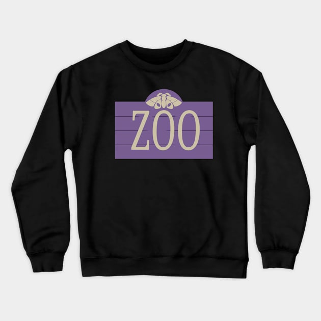 Zoo Sign Logo Crewneck Sweatshirt by Zoo_Podcast